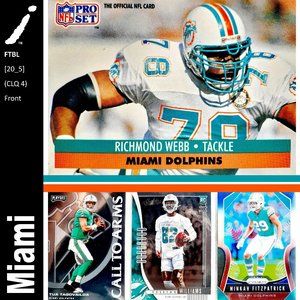 Miami Dolphins 4 Card Lot - FTBL [20_5]